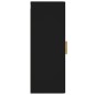 vidaXL Wandschrank Schwarz 34,5x34x90 cm Holzwerkstoff vidaXL Wandschrank Schwarz 34,5x34x90 cm Holzwerkstoff