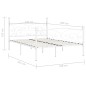 vidaXL Bettgestell mit Lattenrost Weiß Metall 120×200 cm vidaXL Bettgestell mit Lattenrost Weiß Metall 120×200 cm