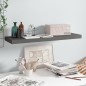 vidaXL Schwebendes Wandregal Hochglanz-Grau 80x23,5x3,8 cm MDF vidaXL Schwebendes Wandregal Hochglanz-Grau 80x23,5x3,8 cm MDF