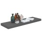 vidaXL Schwebendes Wandregal Hochglanz-Grau 80x23,5x3,8 cm MDF vidaXL Schwebendes Wandregal Hochglanz-Grau 80x23,5x3,8 cm MDF