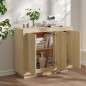 vidaXL Sideboard Sonoma-Eiche 92x35x75 cm Holzwerkstoff vidaXL Sideboard Sonoma-Eiche 92x35x75 cm Holzwerkstoff
