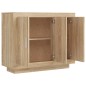vidaXL Sideboard Sonoma-Eiche 92x35x75 cm Holzwerkstoff vidaXL Sideboard Sonoma-Eiche 92x35x75 cm Holzwerkstoff