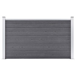 vidaXL Gartenzaun WPC 180×105 cm Grau