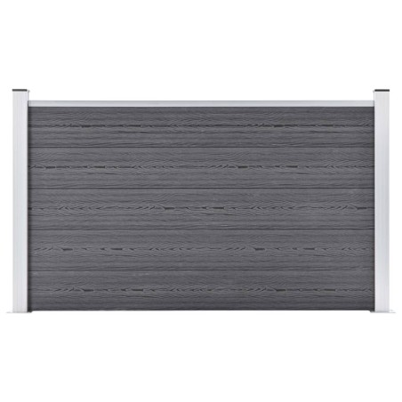 vidaXL Gartenzaun WPC 180×105 cm Grau