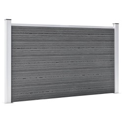 vidaXL Gartenzaun WPC 180×105 cm Grau