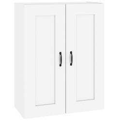 vidaXL Hängeschrank Hochglanz-Weiß 69,5x32,5x90 cm