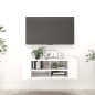 vidaXL TV-Wandschrank Weiß 102x35x35 cm Holzwerkstoff vidaXL TV-Wandschrank Weiß 102x35x35 cm Holzwerkstoff