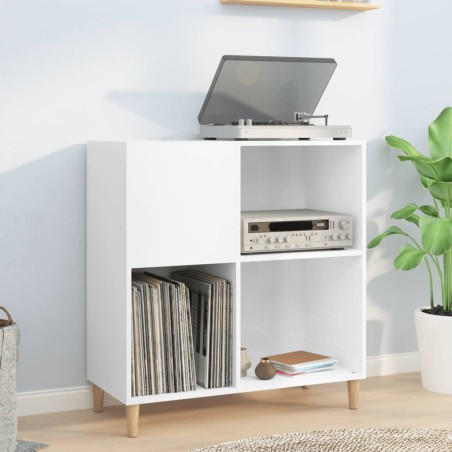 vidaXL Plattenschrank Hochglanz-Weiß 84,5x38x89 cm Holzwerkstoff