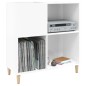 vidaXL Plattenschrank Hochglanz-Weiß 84,5x38x89 cm Holzwerkstoff vidaXL Plattenschrank Hochglanz-Weiß 84,5x38x89 cm Holzwerkstoff