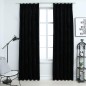 vidaXL Verdunkelungsvorhänge mit Haken 2 Stk. Samt Schwarz 140x245 cm vidaXL Verdunkelungsvorhänge mit Haken 2 Stk. Samt Schwarz 140x245 cm