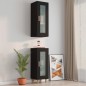 vidaXL Hängeschrank Schwarz 34,5x34x90 cm vidaXL Hängeschrank Schwarz 34,5x34x90 cm