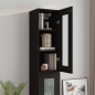 vidaXL Hängeschrank Schwarz 34,5x34x90 cm vidaXL Hängeschrank Schwarz 34,5x34x90 cm