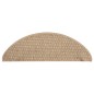 vidaXL Treppenmatten Selbstklebend Sisal-Optik 15 Stk. 65x21x4 cm Sand vidaXL Treppenmatten Selbstklebend Sisal-Optik 15 Stk. 65x21x4 cm Sand