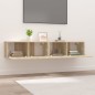 vidaXL TV-Schränke 2 Stk. Sonoma-Eiche 80x30x30 cm Holzwerkstoff vidaXL TV-Schränke 2 Stk. Sonoma-Eiche 80x30x30 cm Holzwerkstoff