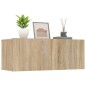 vidaXL TV-Schränke 2 Stk. Sonoma-Eiche 80x30x30 cm Holzwerkstoff vidaXL TV-Schränke 2 Stk. Sonoma-Eiche 80x30x30 cm Holzwerkstoff