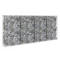 vidaXL Gabionenwand mit Abdeckung Verzinkter Stahl 200×20×85 cm vidaXL Gabionenwand mit Abdeckung Verzinkter Stahl 200×20×85 cm