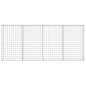 vidaXL Gabionenwand mit Abdeckung Verzinkter Stahl 200×20×85 cm vidaXL Gabionenwand mit Abdeckung Verzinkter Stahl 200×20×85 cm