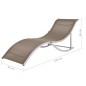 vidaXL Klappbare Sonnenliegen 2 Stk. Taupe Textilene vidaXL Klappbare Sonnenliegen 2 Stk. Taupe Textilene