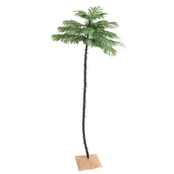 vidaXL Künstliche Palme mit 252 LEDs Warmweiß 400 cm
