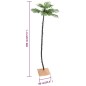 vidaXL Künstliche Palme mit 252 LEDs Warmweiß 400 cm vidaXL Künstliche Palme mit 252 LEDs Warmweiß 400 cm