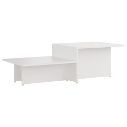 vidaXL Couchtisch Weiß 111,5x50x33 cm Holzwerkstoff