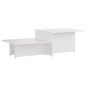 vidaXL Couchtisch Weiß 111,5x50x33 cm Holzwerkstoff vidaXL Couchtisch Weiß 111,5x50x33 cm Holzwerkstoff