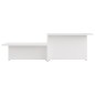 vidaXL Couchtisch Weiß 111,5x50x33 cm Holzwerkstoff vidaXL Couchtisch Weiß 111,5x50x33 cm Holzwerkstoff