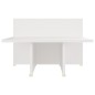 vidaXL Couchtisch Weiß 111,5x50x33 cm Holzwerkstoff vidaXL Couchtisch Weiß 111,5x50x33 cm Holzwerkstoff