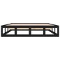 vidaXL Massivholzbett Schwarz 120x200 cm vidaXL Massivholzbett Schwarz 120x200 cm