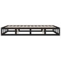 vidaXL Massivholzbett Schwarz 120x200 cm vidaXL Massivholzbett Schwarz 120x200 cm