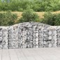 vidaXL Gabione mit Hochbogen 400x50x100/120 cm Verzinktes Eisen vidaXL Gabione mit Hochbogen 400x50x100/120 cm Verzinktes Eisen