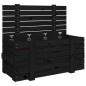 vidaXL Truhe Schwarz 91x40,5x42 cm Massivholz Kiefer vidaXL Truhe Schwarz 91x40,5x42 cm Massivholz Kiefer