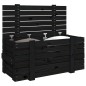 vidaXL Truhe Schwarz 91x40,5x42 cm Massivholz Kiefer vidaXL Truhe Schwarz 91x40,5x42 cm Massivholz Kiefer