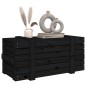 vidaXL Truhe Schwarz 91x40,5x42 cm Massivholz Kiefer vidaXL Truhe Schwarz 91x40,5x42 cm Massivholz Kiefer