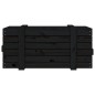 vidaXL Truhe Schwarz 91x40,5x42 cm Massivholz Kiefer vidaXL Truhe Schwarz 91x40,5x42 cm Massivholz Kiefer