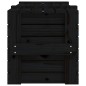 vidaXL Truhe Schwarz 91x40,5x42 cm Massivholz Kiefer vidaXL Truhe Schwarz 91x40,5x42 cm Massivholz Kiefer