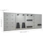 vidaXL Werkzeugwand 4 Stk. 40×58 cm Stahl vidaXL Werkzeugwand 4 Stk. 40×58 cm Stahl