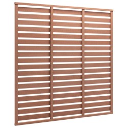 vidaXL Zaunplatte WPC 180x180 cm Braun