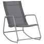 vidaXL Garten-Schaukelstuhl Grau 95x54x85 cm Textilene vidaXL Garten-Schaukelstuhl Grau 95x54x85 cm Textilene