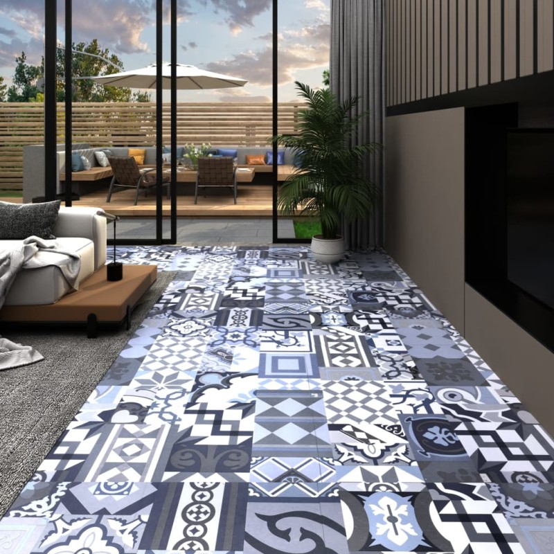 vidaXL PVC-Laminat-Dielen Selbstklebend 5,11 m² Buntes Muster vidaXL PVC-Laminat-Dielen Selbstklebend 5,11 m² Buntes Muster