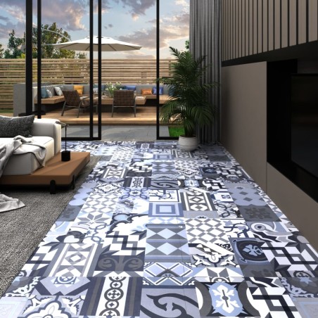 vidaXL PVC-Laminat-Dielen Selbstklebend 5,11 m² Buntes Muster