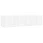 vidaXL CD-Wandregal Weiß 75x18x18 cm Holzwerkstoff vidaXL CD-Wandregal Weiß 75x18x18 cm Holzwerkstoff