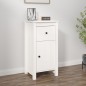 vidaXL Sideboard Weiß 40x35x80 cm Massivholz Kiefer vidaXL Sideboard Weiß 40x35x80 cm Massivholz Kiefer