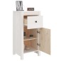 vidaXL Sideboard Weiß 40x35x80 cm Massivholz Kiefer vidaXL Sideboard Weiß 40x35x80 cm Massivholz Kiefer