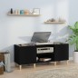 vidaXL Plattenschrank Schwarz 121x38x48 cm Holzwerkstoff vidaXL Plattenschrank Schwarz 121x38x48 cm Holzwerkstoff