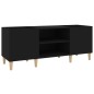 vidaXL Plattenschrank Schwarz 121x38x48 cm Holzwerkstoff vidaXL Plattenschrank Schwarz 121x38x48 cm Holzwerkstoff