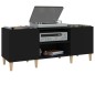 vidaXL Plattenschrank Schwarz 121x38x48 cm Holzwerkstoff vidaXL Plattenschrank Schwarz 121x38x48 cm Holzwerkstoff