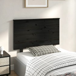 vidaXL Kopfteil Schwarz 94x6x82,5 cm Massivholz Kiefer