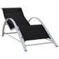 vidaXL Sonnenliege Textilene und Aluminium Schwarz vidaXL Sonnenliege Textilene und Aluminium Schwarz