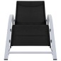 vidaXL Sonnenliege Textilene und Aluminium Schwarz vidaXL Sonnenliege Textilene und Aluminium Schwarz